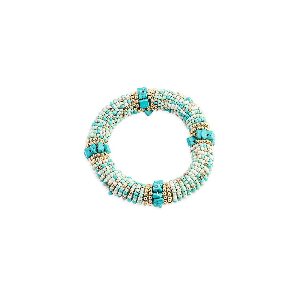 Myra-Great Valley Beaded Bracelet In Turquoise